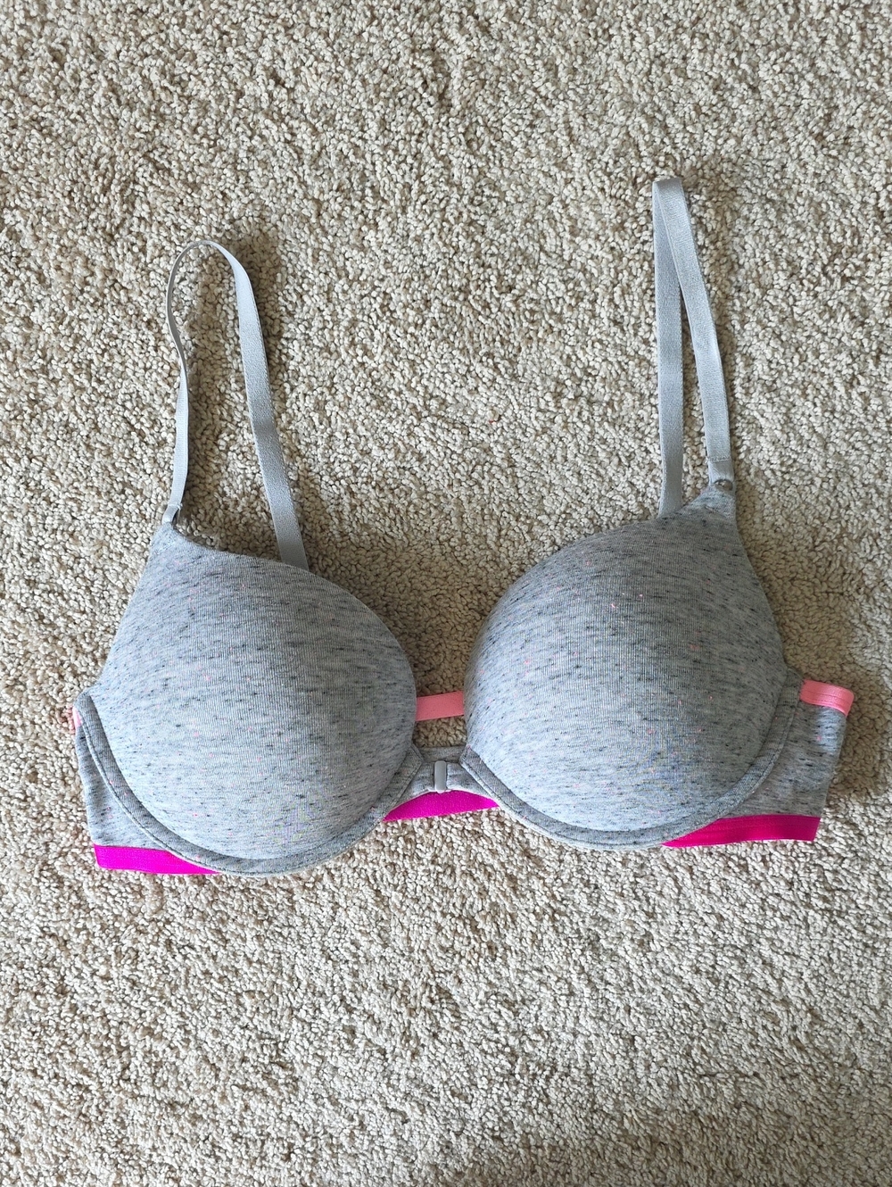 Speckled Front Close Bra